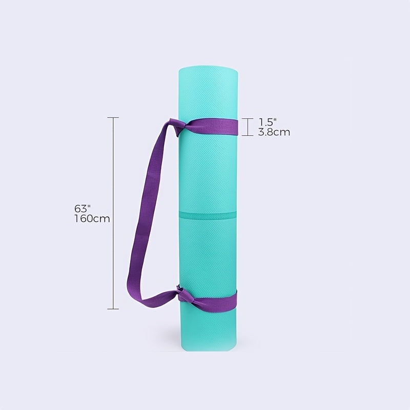 Yoga Mat Strap For Carrying, Adjustable Yoga Mat Carrier, Multiple Colour Yoga Mat Sling, Stretching Band, Durable Exercise Strap For Yoga, Pilates, Exercise,Dance(Yoga Mat Not Included)