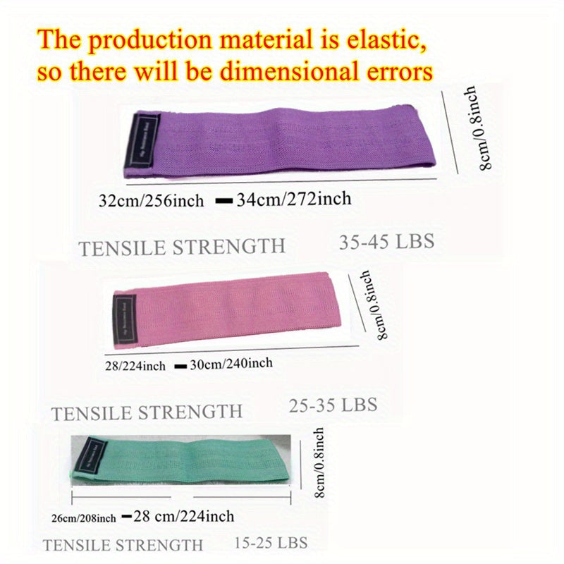 Yoga Resistance Band For Leg Thigh Hip Training, Elastic Pilates Stretch Belt For Women Home Gym Fitness Training