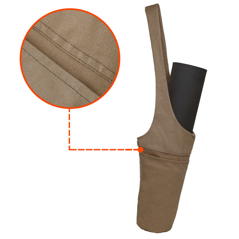 Yoga Mat Bag, Yoga Mat Carry Bag Tote Sling Carrier for Women and Men with Large Open Pocket & Interior Zipper Pocket Reusable Storage Bag