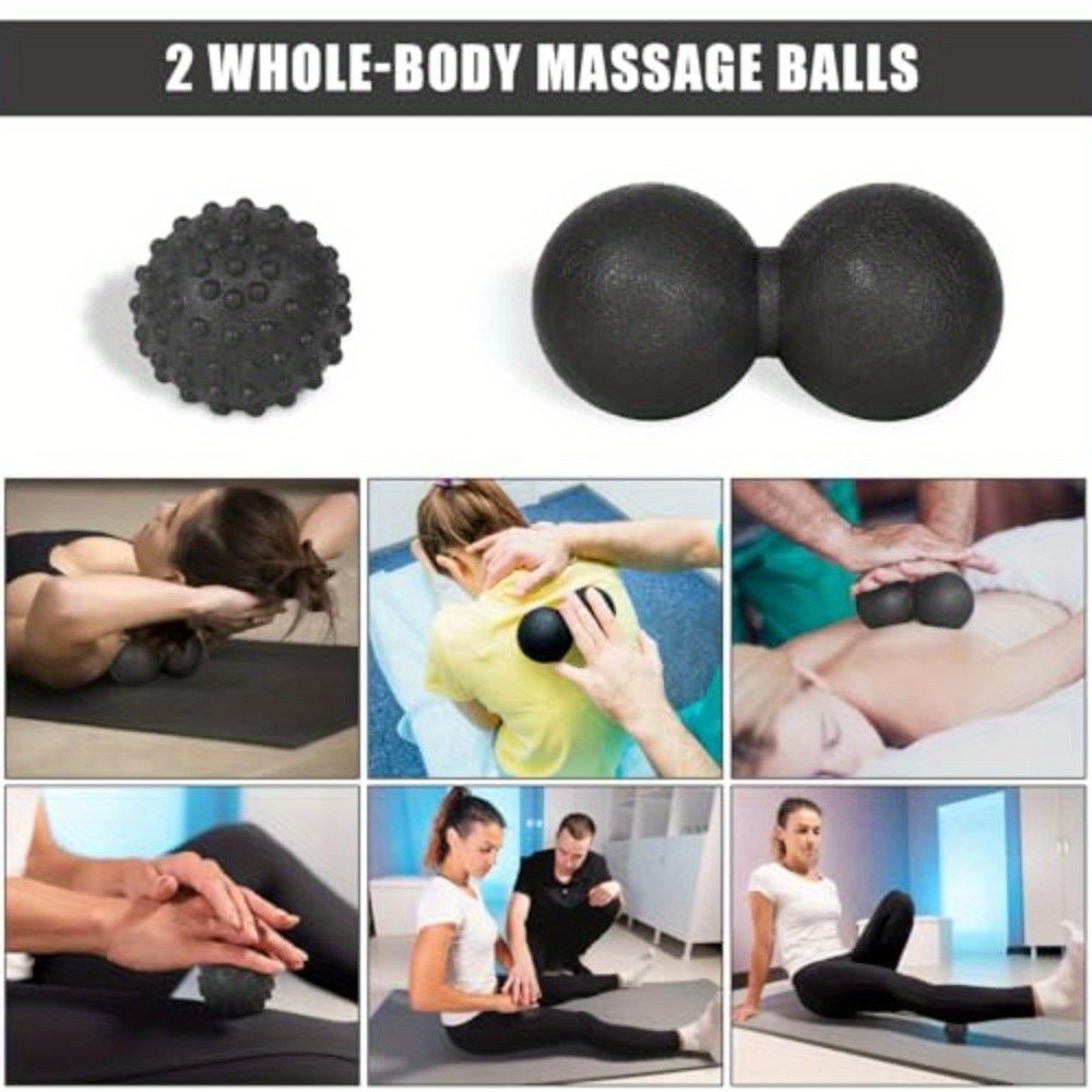 Foam Rollers for Muscle Massage, 7 in 1 Body Foam Roller Set Leg Roller for Muscles Deep Tissue Stretching Equimpent